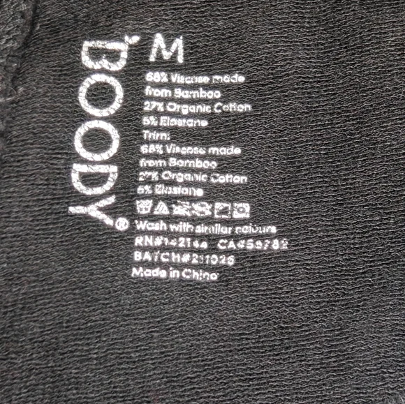 BOODY Black Crewneck Sweatshirt Sz. Medium - Picture 3 of 6